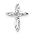 10K White Gold Cross Pendant Mounting