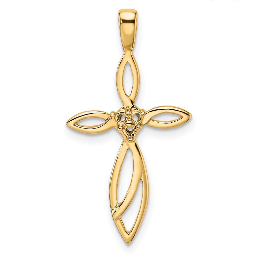 10K Cross Pendant Mounting