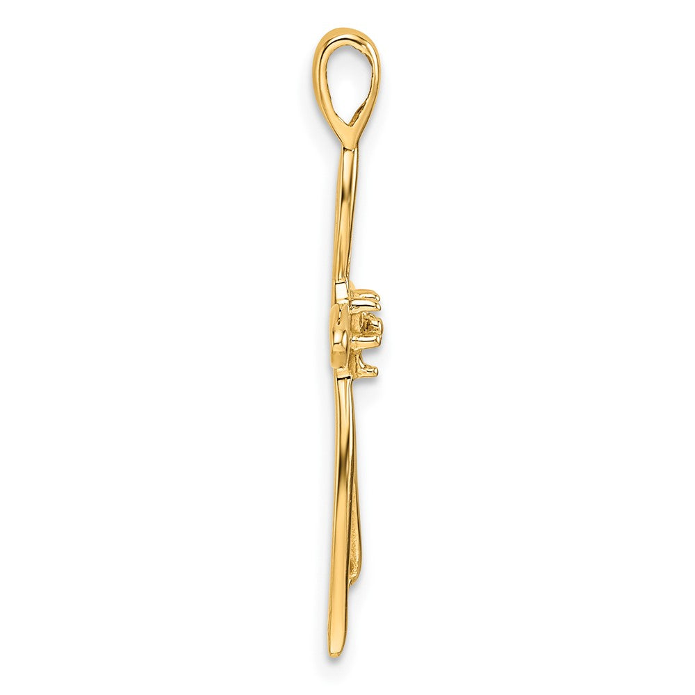 14k Cross Pendant Mounting