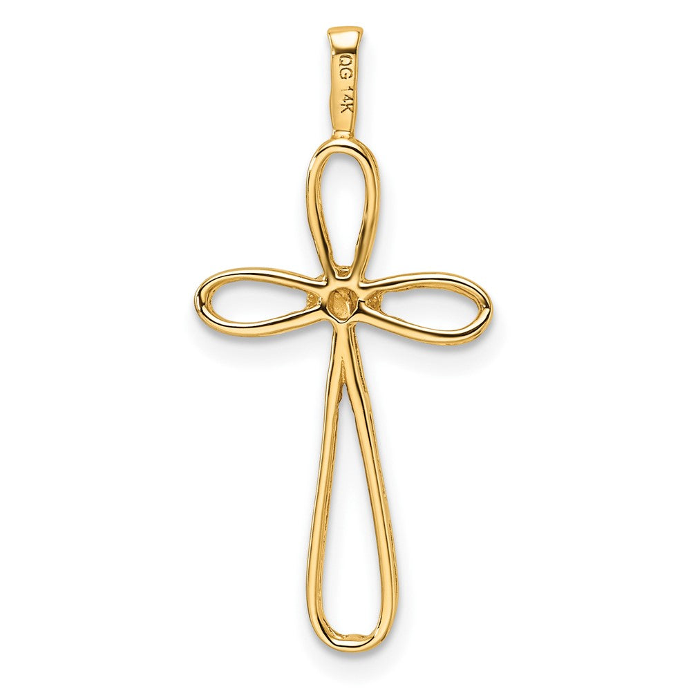14k Cross Pendant Mounting