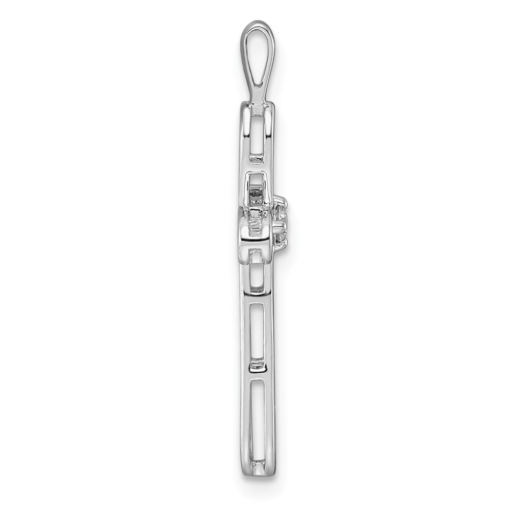 14k AA Diamond Cross Pendant