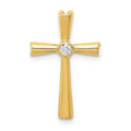 14k A Diamond Cross Pendant