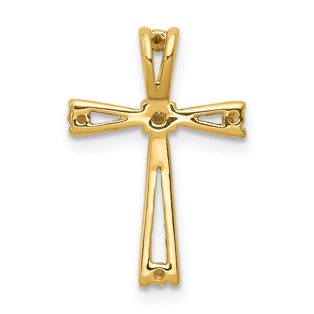 14k A Diamond Cross Pendant