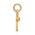 14k Small Diamond Budded Cross Pendant