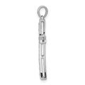 10K White Gold 1/5ct. Diamond Cross Pendant