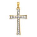 10K 1/5ct. Diamond Cross Pendant