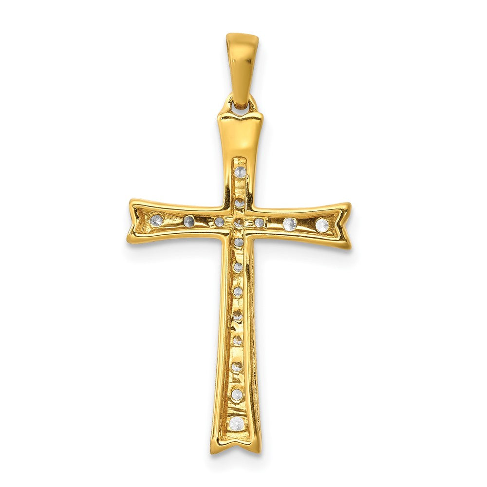 14k 1/5ct. Diamond Cross Pendant