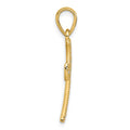 14k 1/4 Diamond Cross Pendant