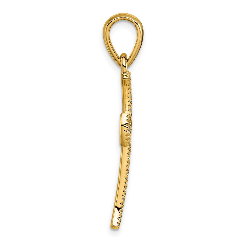 14k 3/8ct. Diamond Cross Pendant