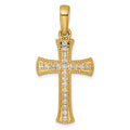 14k 3/8ct. Diamond Cross Pendant
