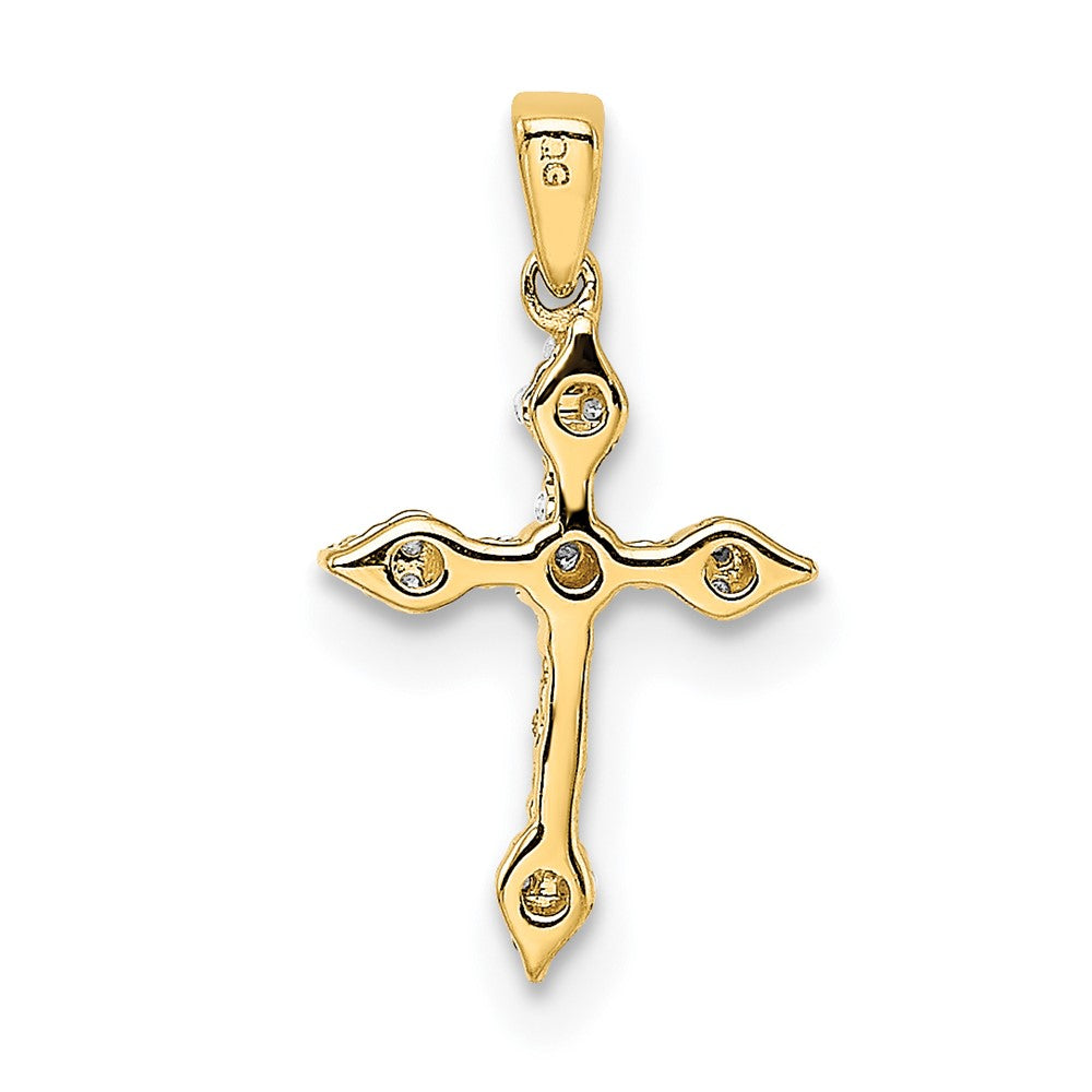 10K 1/15ct. Diamond Cross Pendant