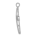 14k White Gold 1ct. Diamond Latin Cross Pendant