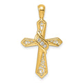 10K 1/20ct. Diamond Cross Pendant