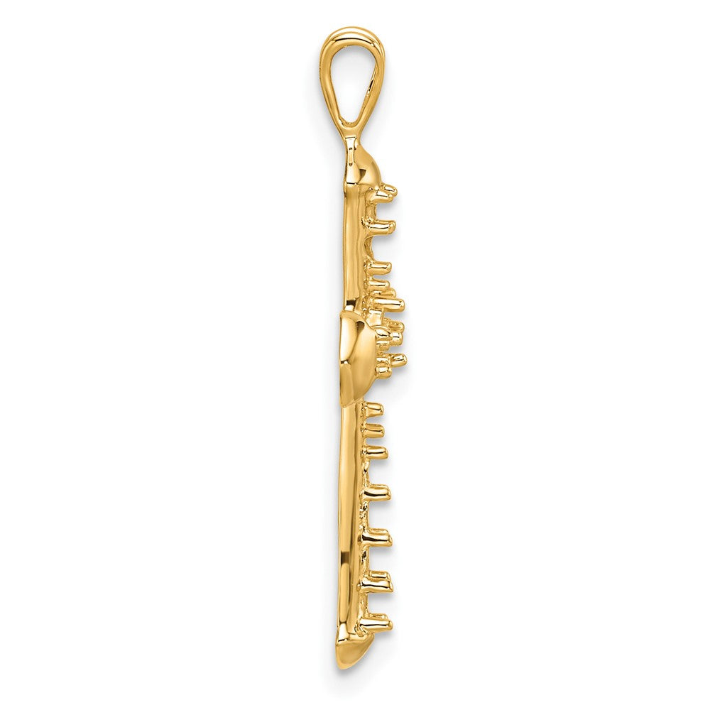 14k Passion Cross Pendant Mounting
