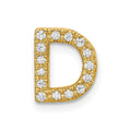 10K Diamond Letter D Initial Charm