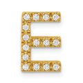 10K Diamond Letter E Initial Charm