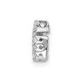 14K White Gold Diamond Letter G Initial Charm