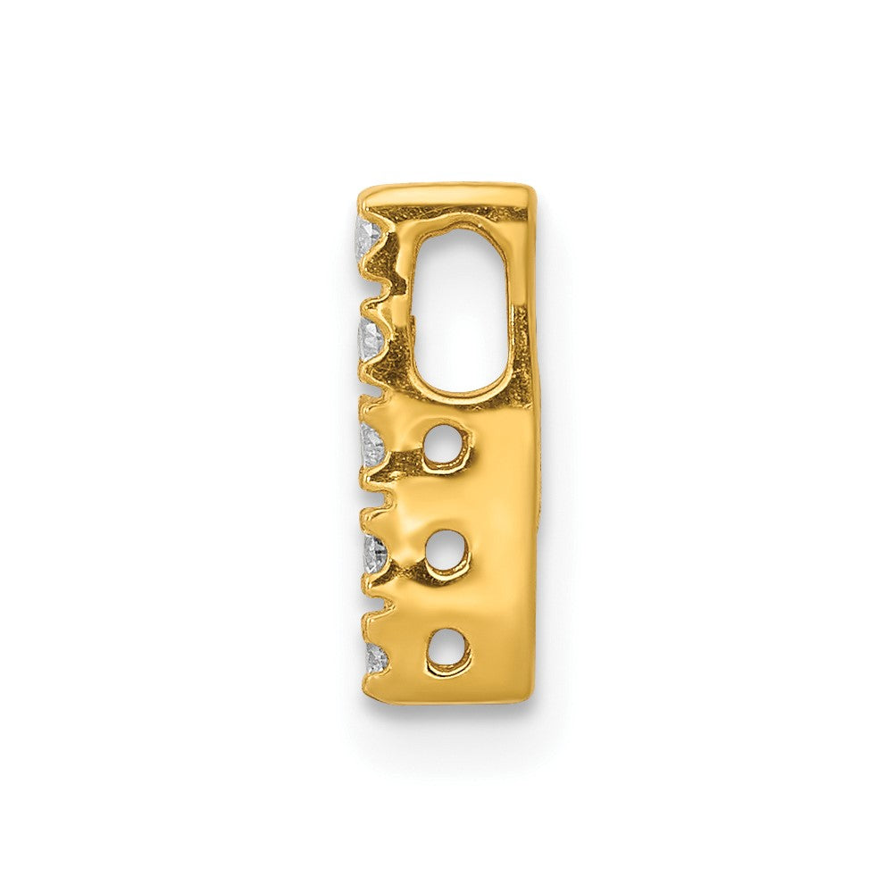10K Diamond Letter I Initial Charm