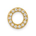 10K Diamond Letter O Initial Charm