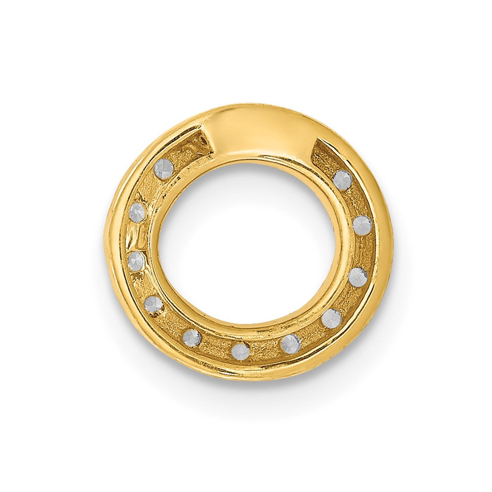 14K Diamond Letter O Initial Charm