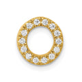 14K Diamond Letter O Initial Charm