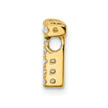 14K Diamond Letter T Initial Charm