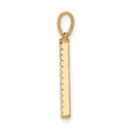 14K Diamond Letter A Initial Pendant