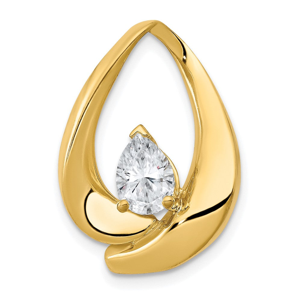 14k 6mm Omega, 8mm Reversible, 7x5mm Pear Slide Mounting
