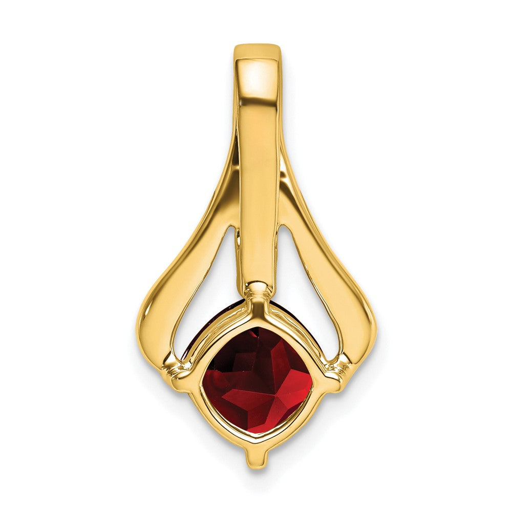 14k Garnet and Diamond Pendant