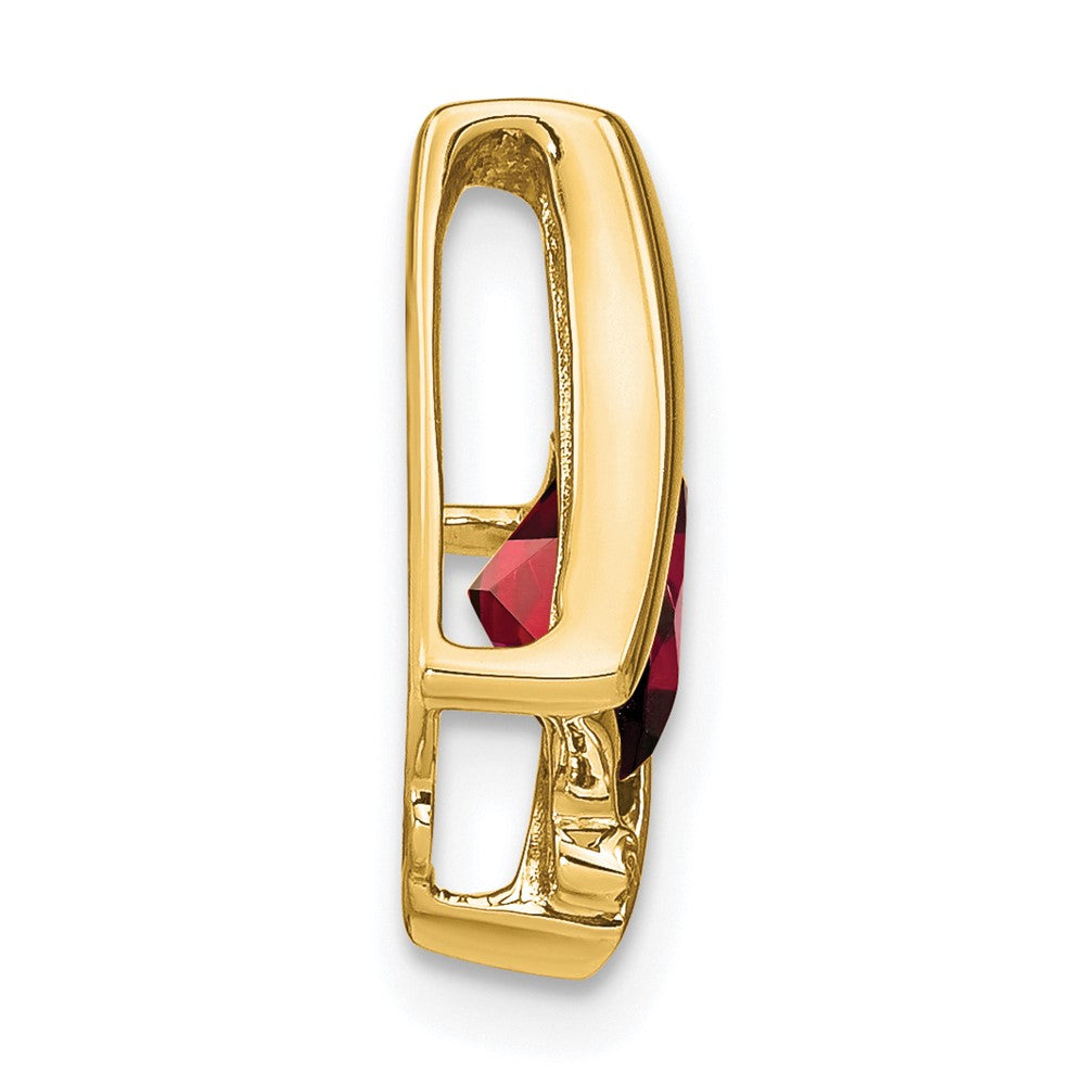 14k Garnet and Diamond Pendant