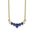 14k Sapphire and Diamond Necklace