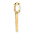 14K Gold Diamond Letter H Initial Pendant