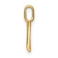 14K Gold Diamond Letter N Initial Pendant