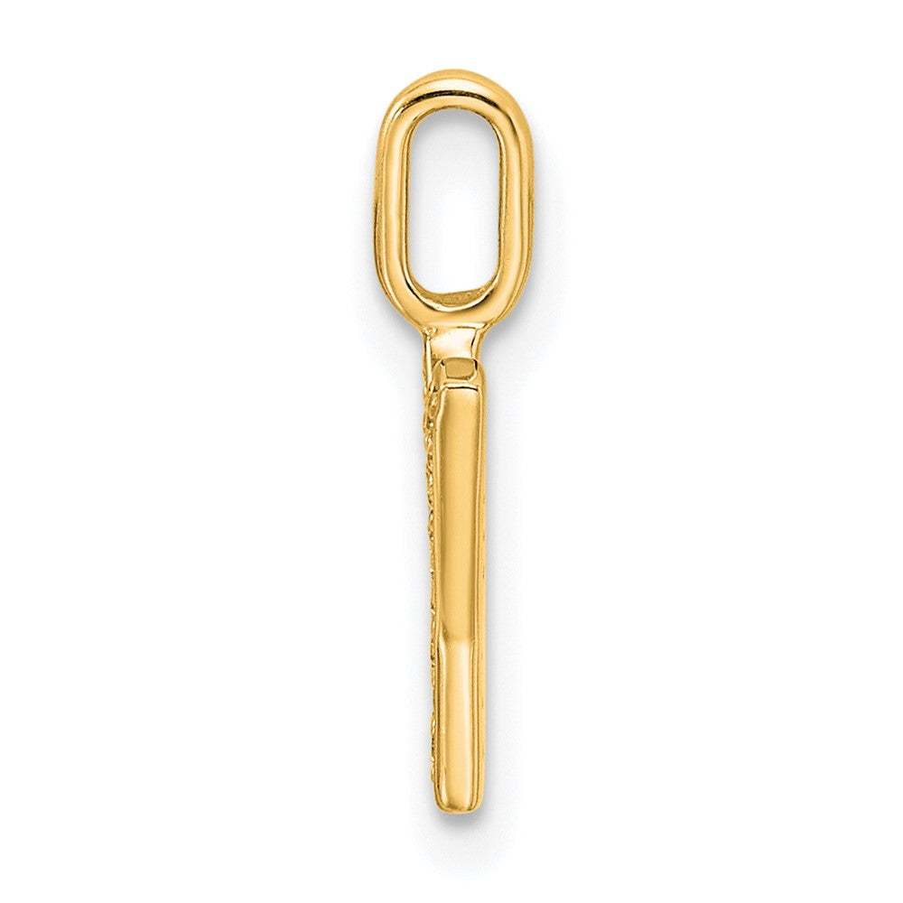 14K Gold Diamond Letter Y Initial Pendant