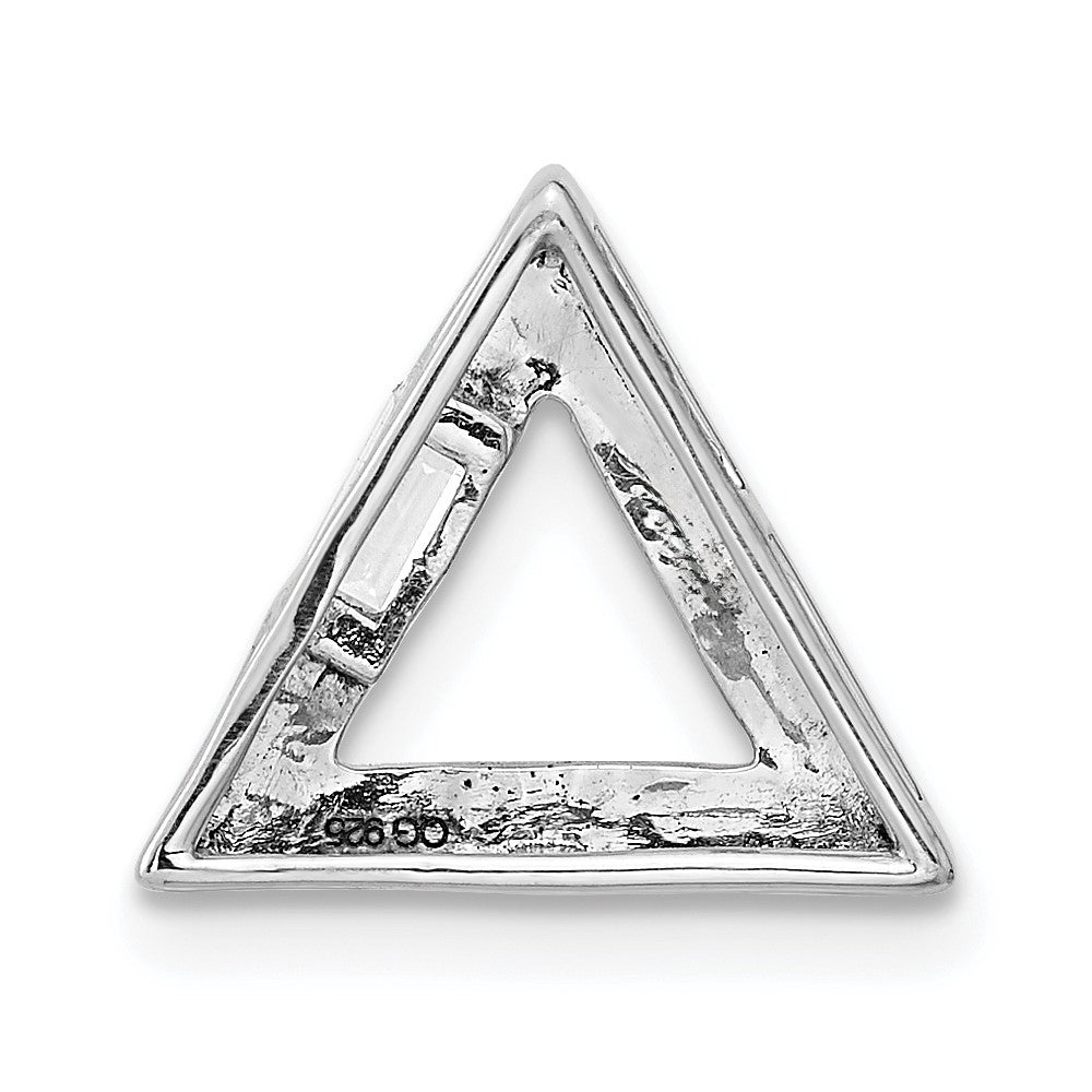 14k Polished Triangle Diamond Chain Slide