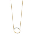14K Sideways Diamond Initial O Necklace