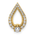14k Yellow Gold Diamond Pendant