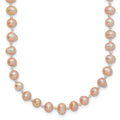 14k 4-5mm Pink Near Round Freshwater Cultured Pearl Necklace