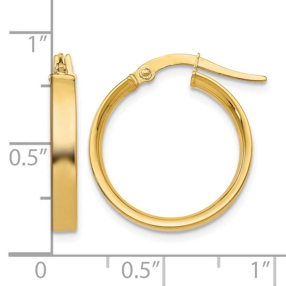 14K 3mm Small Hoop Earrings