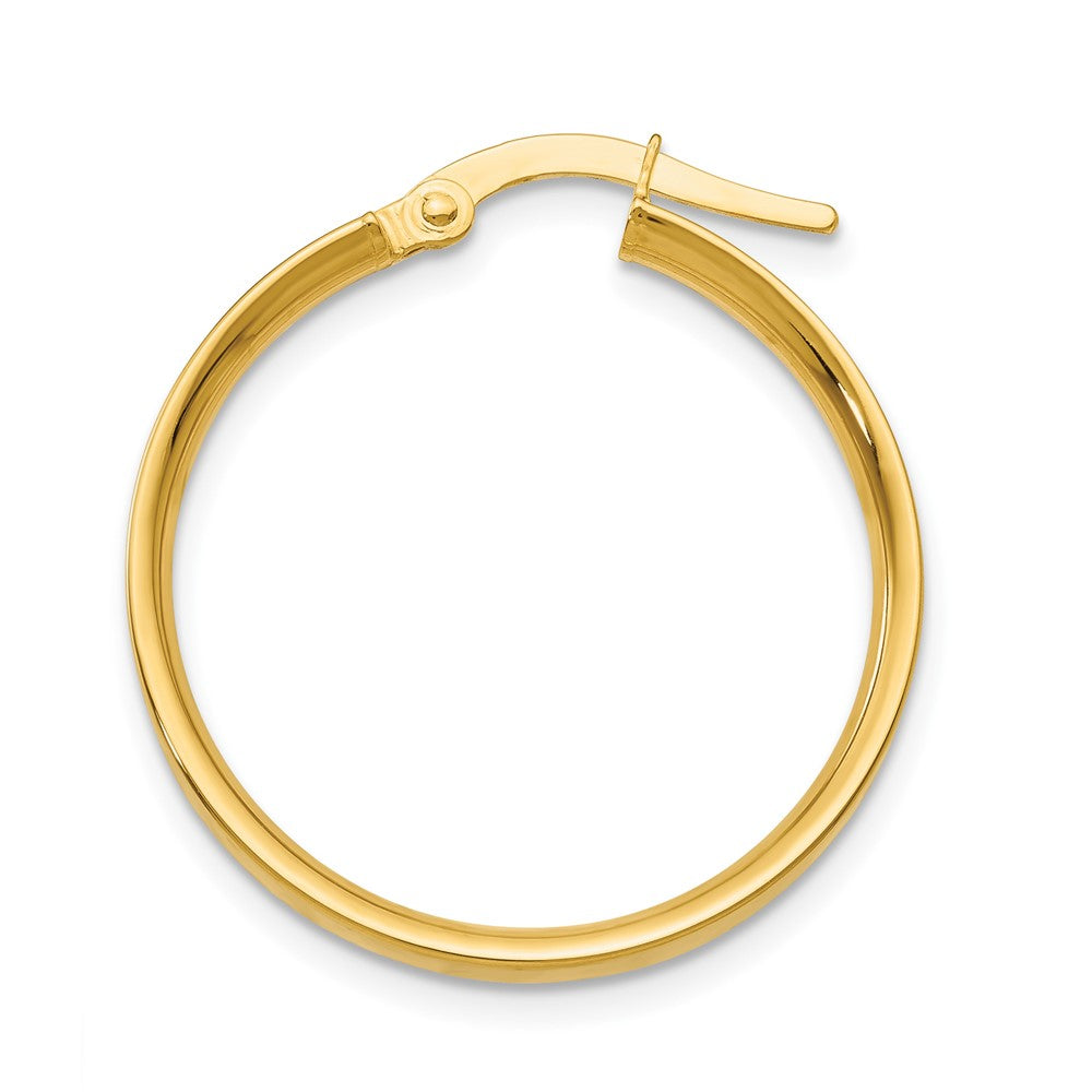 Single 14K 3mm Medium Hoop Earring