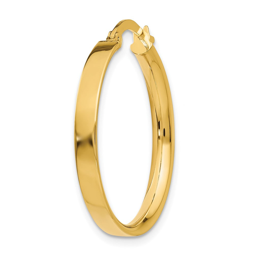 Single 14K 3mm Medium Hoop Earring