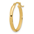 Single 14K Oval Hoop Earring