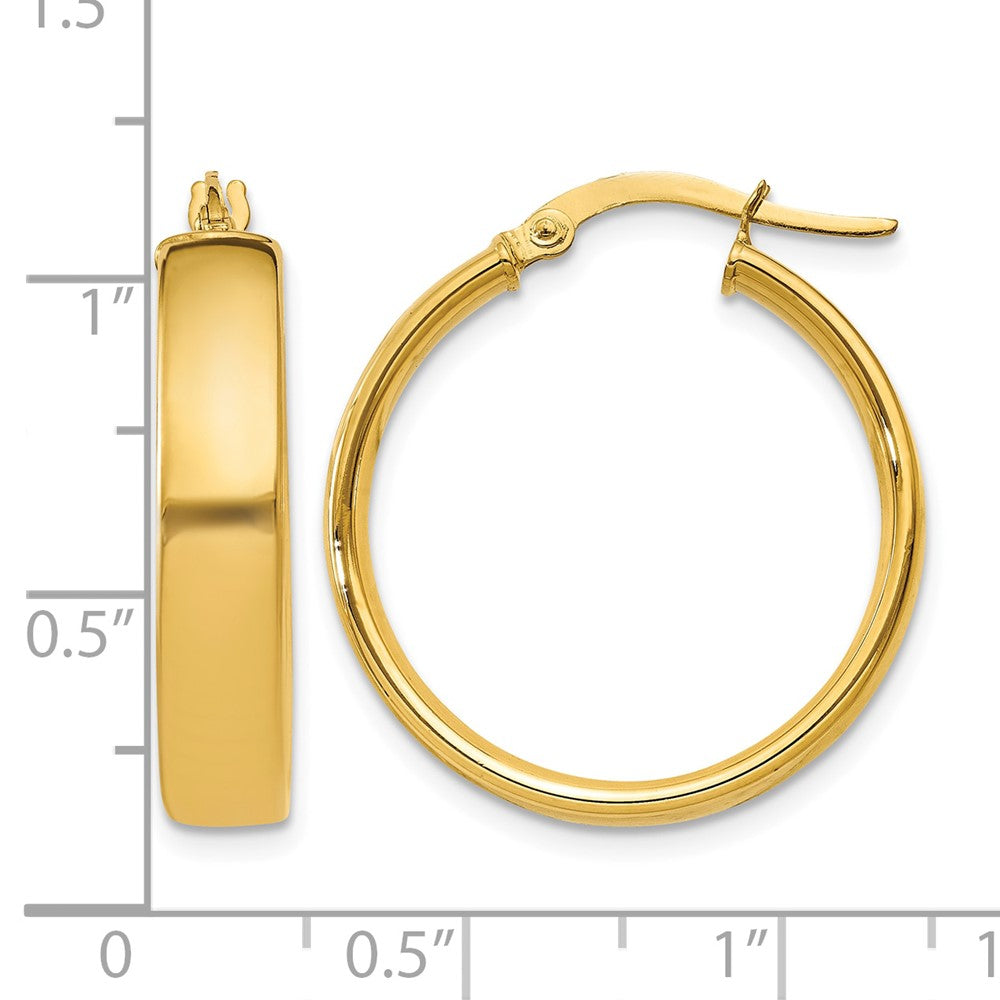 14k 4.75mm Large Hoop Earrings