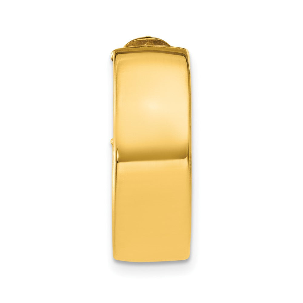Single 14k Polished 6.75mm Omega Back Hoop Earring