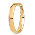 Single 14k High Polished 5mm Omega Back Hoop Earring