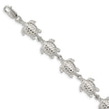 Sterling Silver Sea Turtles Bracelet