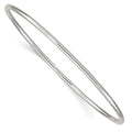 Sterling Silver Rhodium-plated Slip-on Bangle Bracelet