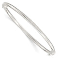 Sterling Silver Polished Hinged Bangle