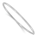 Sterling Silver Rhodium-plated 2.5mm Slip On Bangle