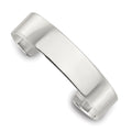 Sterling Silver Polished 15mm Flat Cuff Bangle